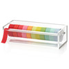 SMAODSGN Acrylic Washi Tape Dispenser Tape Holder Organizer 7 in Sticker Roll Cutter Masking Tape Holder Washi Tape Organizer Cutter Clear Tape Dispe