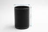 esowemsn 1PC Black PU Leather Round Pencil Pen Cup Holder Stand Desk Organizer Desktop Stationery Container Accessorires for Home, School, Office