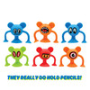 Raymond Geddes Suction Monster Pencil Stand (24 Pack) - Colorful Desk Pet for Kids - Cool School Supplies