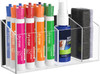 HBlife Magnetic Dry Erase Marker Holder for Whiteboard with 3 Compartments, Acrylic Wall Mount Magnet Pen Pencil Holder for Refrigerator, Locker Orga