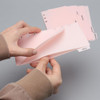 12pcs A6 Cash Stuffing Envelopes 6 Tabs Binder 2 Pockets Zipless Pink PP Budget Binder Index Divider with 2 Pockets for 6-Ring Binders Inserts Money