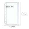 NatSumeBasics 12 A7 Budget Binder Pockets Zipper Clear 3" x 5" Cash Stuffing Envelopes No Zipper Bluky Planner Inserts (A7)