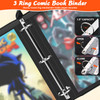 BILIPLE 3 Ring Comic Book Binder with Plastic Sleeves, Comic Book Storage Album for Current, Silver Age, Regular Comics, Comic Binder with 16 Heavywe