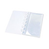 NatSumeBasics A6 Discbound Binder Sleeves  20 Clear Cash Envelopes Sheets, 0.25mm PP, A6 Size (6.3" x 3.1"), Frosted Frame & Reinforced Corners (1-P