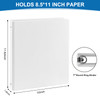 Durable 1 inch 3-Ring Binder, 1" Round Ring Binders with 2 Inside Pockets, Basic 1 in Binders, Clear View Cover 1-inch-Binder Holds 8.5'' x 11''Paper