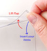 StoreSMART® 6-Pocket Clear Vinyl Binder Page with Flaps - 10-Pack - SPT600-6F-10