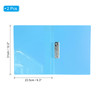 PATIKIL 9.3x12.2 Punchless Binder Clamp, 2 Pcs Plastic Single Strong Clip Clamp Binder Without Rings Sheet File Folder Protector for A4 Size Paper Of