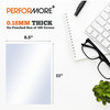 PERFORMORE 100 Pack of Binding Presentation Covers for Binding Machines, 8.5" X 11" 0.18mm Thick, Crystal Clear Plastic Report Covers for Documents F