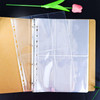 XiowDow 20 Sheets A4 Binder Sleeves Plastic PP Photocard Sleeves 11 Holes 6 Pockets Card Holder Clear Top Loading Page Protectors for 3 Rings Binder