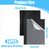 24 Pack Clear Report Covers with Clip 9 x 11.4 Inch Presentation Folders Transparent Front Cover Portfolio Folder Resume Folder Interview Report Fold