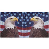 IBGIKWH 3 Ring Binder 1.5 Inch American Flag Eagle Binder with Clipboard PVC Pockets Fits 8.5 x 11 Inch Paper Holds 200 Sheets for School and Office