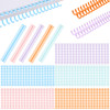 100 Pcs Comb Binding Spines 1/2" Diameter 30 Ring Plastic Binder Combs and Spines Binding Easy Edit Spines for Teacher Student Document Notebook File