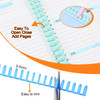 100 Pcs Comb Binding Spines 1/2" Diameter 30 Ring Plastic Binder Combs and Spines Binding Easy Edit Spines for Teacher Student Document Notebook File