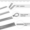 50 Pack Plastic Spiral Binding Coils 4:1 Pitch Spiral Binding Coils Binding Kit Multi Size Black Spiral Binding 1/4 5/16 1/2 3/4 Inch