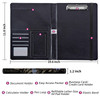 Padfolio/Portfolio Folder Clipboard,Padfolio Clipboard,Writing Portfolio Leather with Cover for Card Holder Slot Letter Size A4 for Office Conference