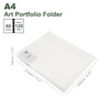 M&G 60-Pocket Binder with PP Plastic Sleeves A4(White), Art Portfolio Folder with Clear Sheet Protectors, Display 120 Pages for Organizing Documents,
