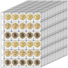 900 Pockets Coin Sleeves, 30 Sheets Coin Pages, Coin Collecting Supplies with Standard 9 Holes, Coin Sheets Plastic for Binder(30 Pocket)