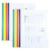 M&G 10 Pack Report Covers with Sliding Bar, 5mm Clear Report Covers for A4 and Letter Size Paper, 35 Sheet Capacity, Presentation File Folder Documen