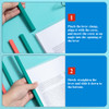 M&G 10 Pack Report Covers with Sliding Bar, 5mm Clear Report Covers for A4 and Letter Size Paper, 35 Sheet Capacity, Presentation File Folder Documen