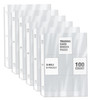GOLD SEAL 100/Box Clear Heavyweight Trading Card Sleeve Pages, 9 Pockets Per Sheet, Single Sided, 900 Pockets, 3 Ring Binder Sheets, 100 Count