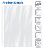 GOLD SEAL 100/Box Clear Heavyweight Trading Card Sleeve Pages, 9 Pockets Per Sheet, Single Sided, 900 Pockets, 3 Ring Binder Sheets, 100 Count
