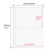 Mogoostry A4 Clear Sheet Protectors 2 Pocket Binder Sleeves 20 Sheets 11 Holes Side Open Photo Album Refill Page Protector