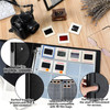 Protective Photo Slide Storage Box Set - 50 Pages Acid Free Protector 3 Ring Pocket Binder With Plastic Sleeves - Holds 20 35mm Slides Each Page - Pr
