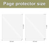 6 Pcs 8.5 x 11'' Rigid Print Protectors, Clear Rigid Top loaders Plastic Paper Page Protectors, Clear Plastic Page Protectors for Photos and Document