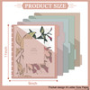 gisgfim 4set 5 Tab Discbound Pocket Dividers 8.5 x 11 with Pockets, Tabs & Colorful Plastic Dividers for Business Office(Boho)