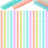 Skyygemm 50 Pcs Comb Binding Spines 1/2" Diameter 30 Ring Plastic Binder Combs and Spines Binding Easy Edit Spines for Teacher Student Document Noteb