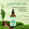 LIYALAN Natural Pure Castor oil Cold Pressed Unrefined for Hair repair,Face,Body Massage Carrier Oil Skin Care, for Damaged Hair,Nourish Hair Scalp S