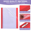 PATIKIL Plastic Report Covers with Prong, 10 Pcs 80 Sheet Capacity Clear Front Presentation Binders with 3 Metal Prong Fasteners Report Folder for Re