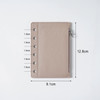 Moterm Zipper Flyleaf for Pocket Organiser - with Card Slots (Pebble-Taupe)