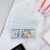 SKYDUE 12PCS Binder Pockets?A6 Size 6 Holes Zipper Cash Envelopes for A6 6-Ring Notebook Binder for School Home Office