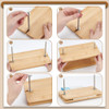 BENECREAT 9.3x5.9inch Wooden Book Press Portable, Book Binding Flat Paper Press for Bookbinding Supplies, Home, Office