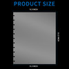 50 Piece Clear Sheet Protectors Page Protectors 8.5 x 11 Clear Binder Sheet Protectors Discbound Sheet Protectors for Discbound Holds Letter Size Dis