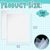 VOKOY 100 Pack No Holes Sheet Protectors,8.5" x 11", Letter Size Heavy Duty Clear View Page Protectors Without Holes,Top Loading Clear Paper Sleeves