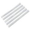 100Pcs Double Loop Wire Binding Spines, 60 Sheets, 3:1 Pitch, 34 Loop, 3/8in Diamete, for A4 Paper Documents, Files, Reports (WHITE)