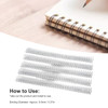 100Pcs Double Loop Wire Binding Spines, 60 Sheets, 3:1 Pitch, 34 Loop, 3/8in Diamete, for A4 Paper Documents, Files, Reports (WHITE)