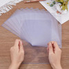 SUPERFINDINGS 10Pcs 5.8x8.3inch Clear Sheet Protectors Plastic A5 Paper Protectors Waterproof Hard Document Photo Sleeves Holder Horizontal Rigid Pri