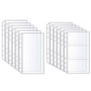 Mogoostry 12pcs A6 Binder Sleeves Double-Sided 1 Pocket 3 Pockets Clear Page Protectors Left Side Loading PVC Sheet Protector Pockets for Budgeting