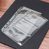 Mogoostry 12pcs A6 Binder Sleeves Double-Sided 1 Pocket 3 Pockets Clear Page Protectors Left Side Loading PVC Sheet Protector Pockets for Budgeting