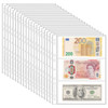 20 Sheets Currency Pages for Paper Money Collection - 3 Pockets Currency Sleeves/Currency Holder Collecting Album Pages for Paper Money Bill Banknote