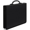 Uquelic Folio Document Organizer, 3 Ring Binder Folio with 12 Colour Pockects for Letter/A4 Size(11" x 8.5"), Portable Document Folder with Handle fo