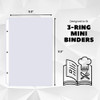 Office Werks Heavyweight Clear Mini Sheet Protectors Holds 5.5 x 8.5 Inches Sheets, Fits a 3-Ring Binder, Crystal Clear, Acid-Free, Archival Safe wit