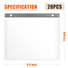 Race Bib Holder, Bib Number Sleeves, Vinyl Sheet Protectors, Runner's Race Bib Display Holder and Album, 20 Protective Sleeves/Pack