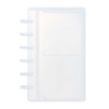 Mogoostry Clear Sheet Protectors 6 Disc Binder 20 Sheets Inner Page Plastic Protective Sleeves 3 inch Card Pockets Disbound Photo Album (2-Pocket)