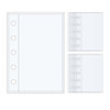 Mogoostry A8 Sheet Protectors for 5 Ring Binder, 20 Sheets Clear Page Protectors Plastic Photo Card Sleeves Double Layer Pocket Sheets