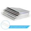 PATIKIL 13mm(1/2") Plastic Spiral Binding Coils, 20 Pcs Binding Spirals 105 Sheet Capacity 3:1 Pitch Binding Spirals for Binding Paper Sheets, Transp