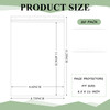 Sinload 20 Pcs Heavy Duty Sheet Protectors 8.5 x 11 Inch Job Ticket Holder Waterproof Resealable Zip Page Wall Sign Holder Clear Dry Erase Document S